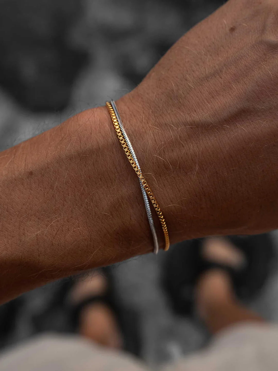 Armband mit Kastenkette