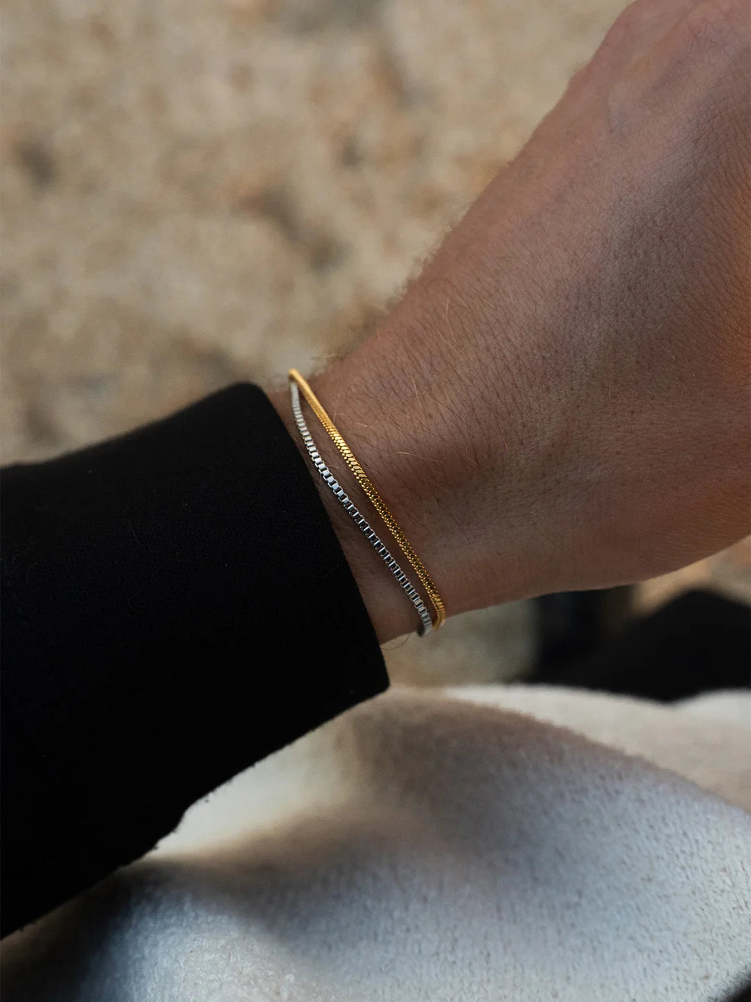 Armband mit Kastenkette