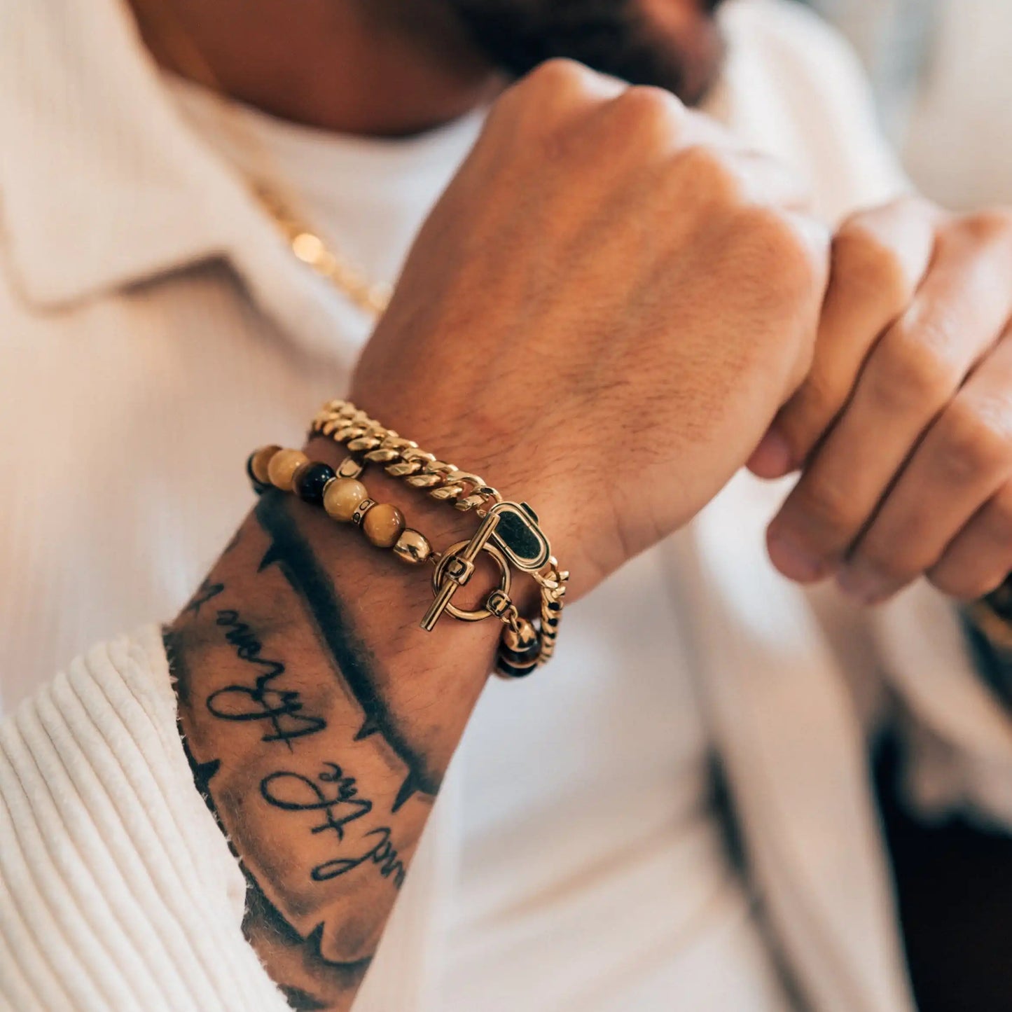 Kubanisches Armband Gold