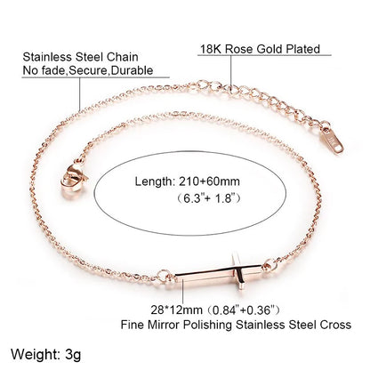 Cross Anklet