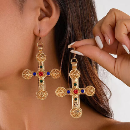 Twin Cross Pearl Necklace