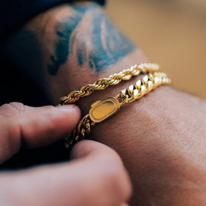 Kubanisches Armband Gold